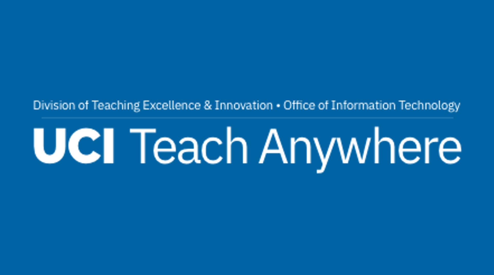 UCI Teach Anywhere Logo